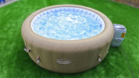 Unboxing Costco S Saluspa Palm Springs Inflatable Hot Tub Youtube