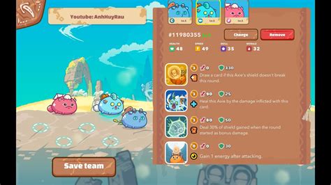 Axie Classic V With God Aqua Perfect Combination Top Tier Youtube