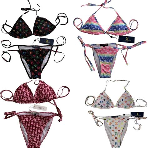 Costum De Baie De Lux Din Doua Piese Bikini Dior Roz Bucuresti Sectorul 5 OLX Ro