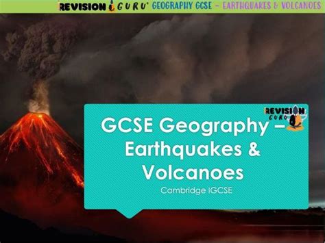 Gcse Geography Earthquakes And Volcanoes Teaching Resources