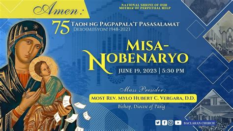 Baclaran Church Live Mass Second Day Day Of Novena Mass In Honor Of