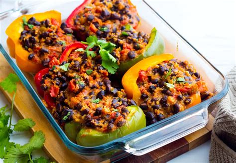 Easy Vegetarian Stuffed Peppers No Plate Like Home