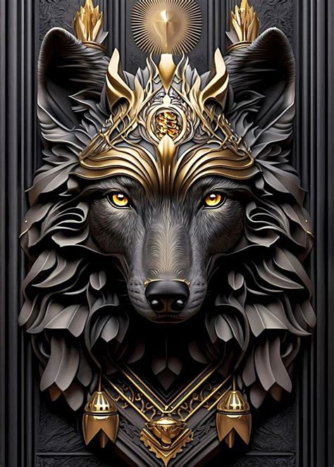 Queen wolf | Estatuas, Cerraduras antiguas, Arte