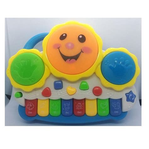 Teclado Piano Musical Beb Brinquedo Infantil Pilhas Fungame