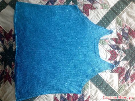 . Летний топ с рюшами - Вязание - Страна Мам