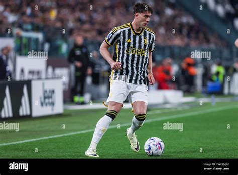 Turin Italy Th Apr Dusan Vlahovic Of Juventus Fc Seen In