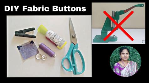 How To Make Fabric Buttons Without Using Machine Youtube