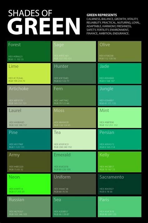 green color psychology poster
