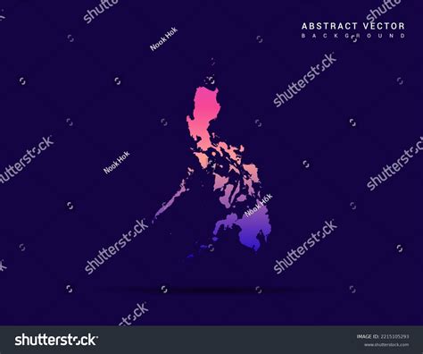 Philippines Map Colorful Gradient Style Vector Stock Vector Royalty Free 2215105293 Shutterstock