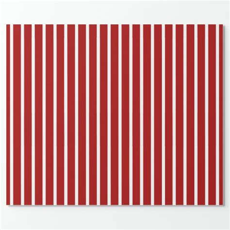 Red And White Stripe Wrapping Paper Zazzle