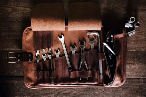 Leather Tool Roll By Kruk Garage Handmade In Europe