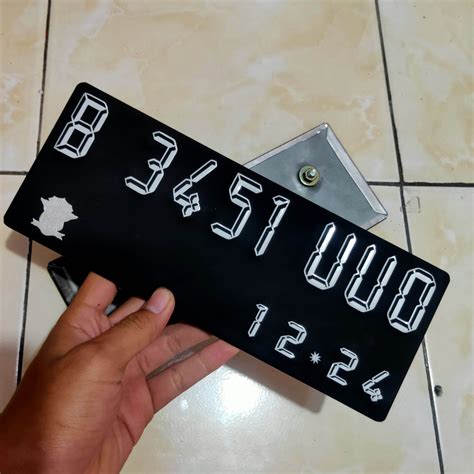 Plat Nomor Motor Baut Tanam Stiker Variasi Digital Lazada Indonesia