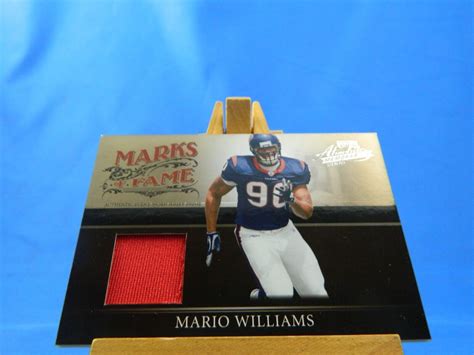 Mario Williams Absolute Memorabilia Marks Of Fame Jersey Materials