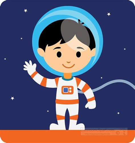 Space Clipart Boy In Spacesuit Cartoon Classroom Clipart Images And