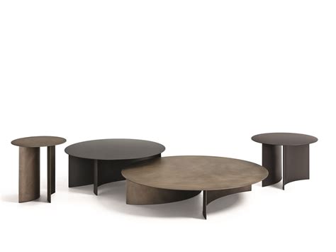 Pierre Round Metal Coffee Table By Flou