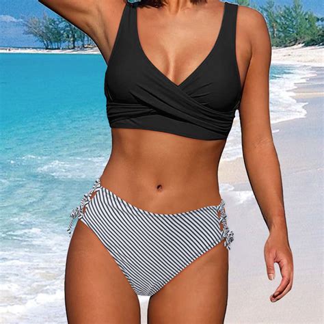 IDALL Bikini Sets Bathing Suit New Women S High Waist Sexy U Shaped