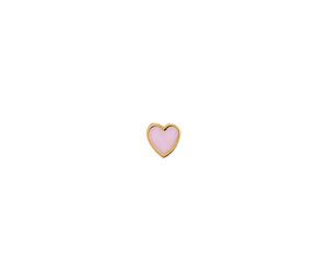 Stine A Petit Love Heart Light Pink Enamel Gold Liefste Fashion