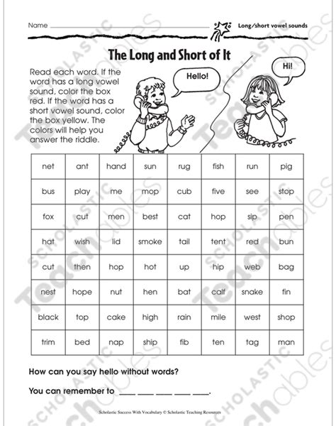 Free Long And Short Vowel Sounds Worksheet Download Free Long And Short Vowel Sounds Worksheet