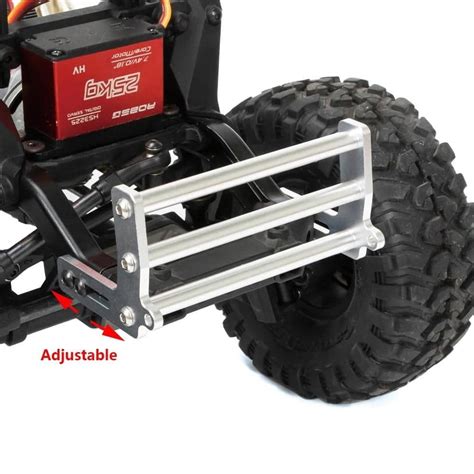 Cnc алуминиева предна броня Bull Bars за 1 10 Rc Crawler Chassis Gspeed Lcg Trx4 Scx10 Dodge