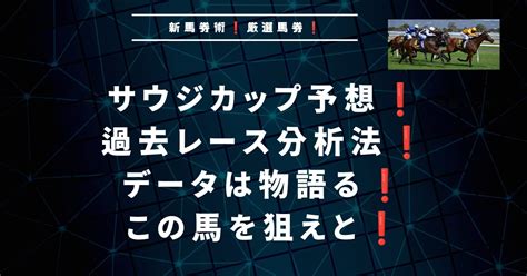 海外競馬も過去レース分析法！サウジカップ予想！この3頭！