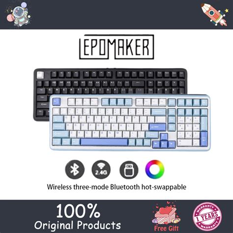 EPOMAKER TH99 Wireless Three Mode Bluetooth Hot Swappable Keyboard Shopee Malaysia