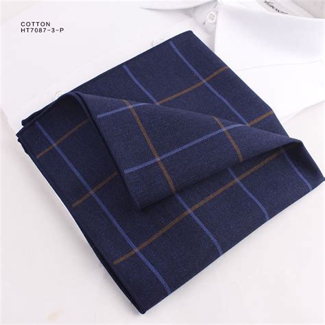 Bellingham Plaid Casual Checked Mens Cotton Pocket Squares Factory