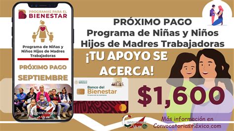 ≫ Próximo Pago 160000 Programa De Niñas Y Niños Hijos De Madres