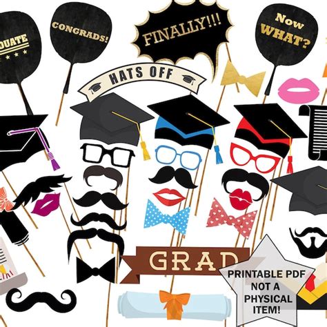 Graduation Photo Booth Props - Etsy