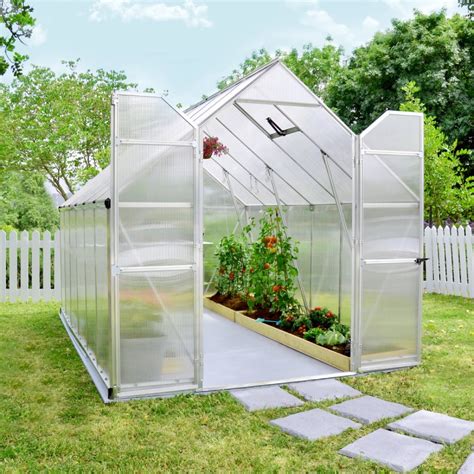 Serre De Jardin En Alu Et Polycarbonate M Essence Silver Palram