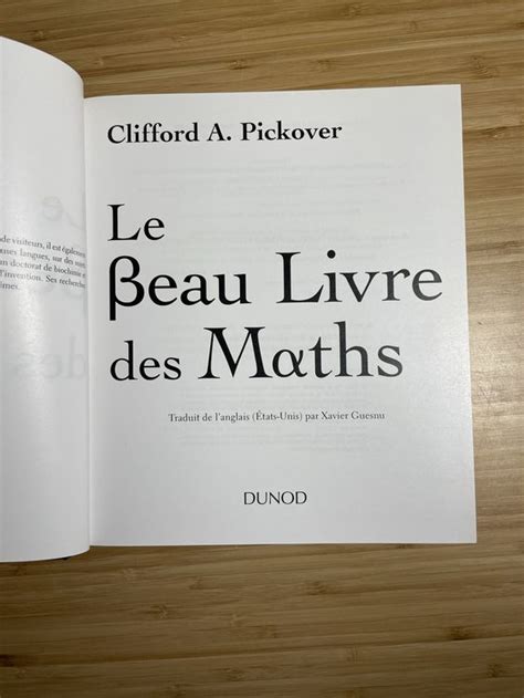 Le Beau Livre Des Maths Kaufen Auf Ricardo