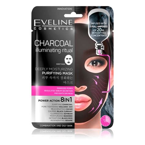 Charcoal Sheet Mask - Eveline Cosmetics