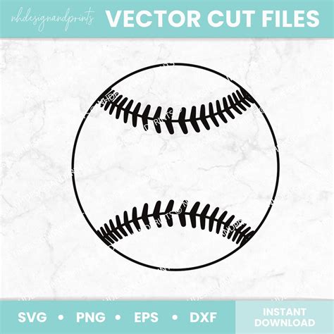 Softball Svg Files Baseball Cut Files Sport Svg Vector Files Softball