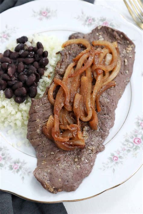 Bistec De Palomilla Cuban Steak And Onions The Healthier Bite