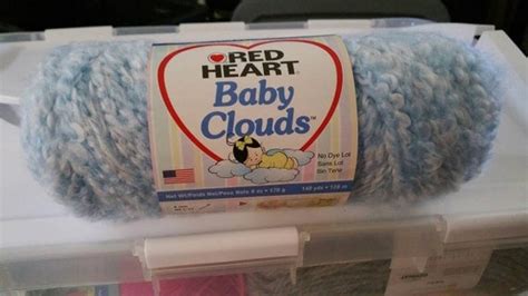 Red Heart Baby Cloud Yarn Blue Sky