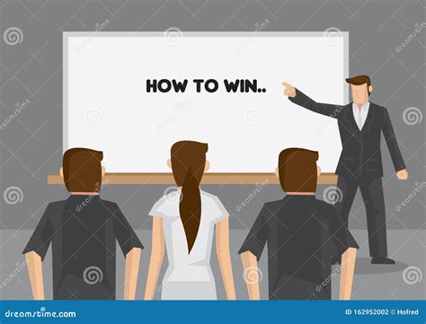 How To Win Training Cartoon Vector Illustration Stock Vector