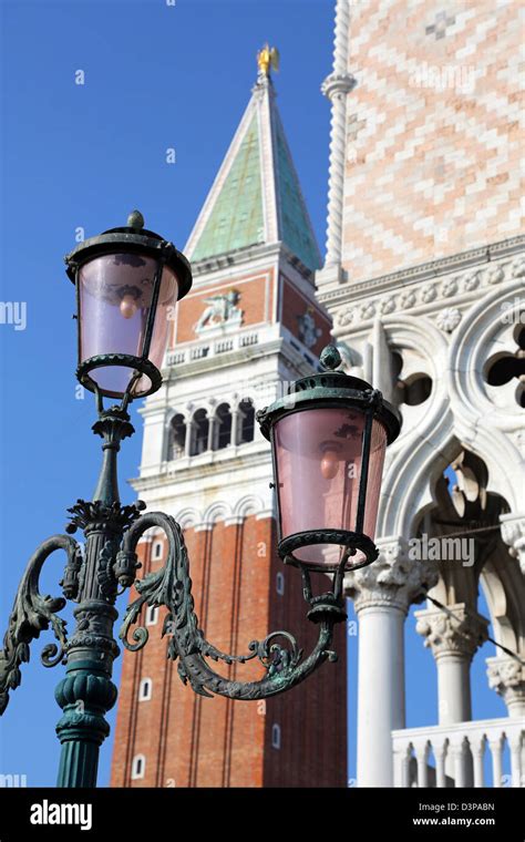 The Campanile Bell Tower In St Mark S Square Piazza San Marco In