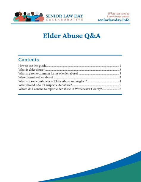 Elder Abuse Q&A - Senior Law Day Collaborative