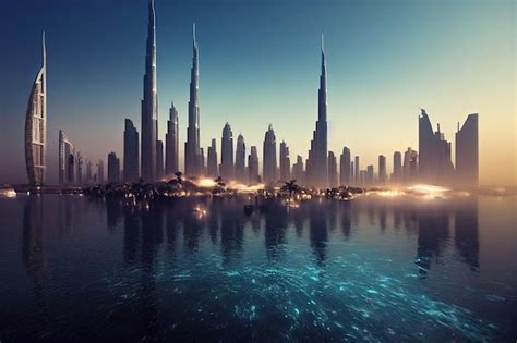 Dubai emirados árabes unidos a cidade do futuro a arquitetura mais