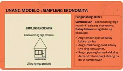 1 Ilarawan Ang Unang Modelo Ng Pambansang Ekonomiya Brainly Ph