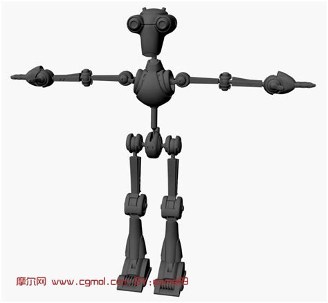 小型机器人3d模型机械角色模型下载 摩尔网cgmol