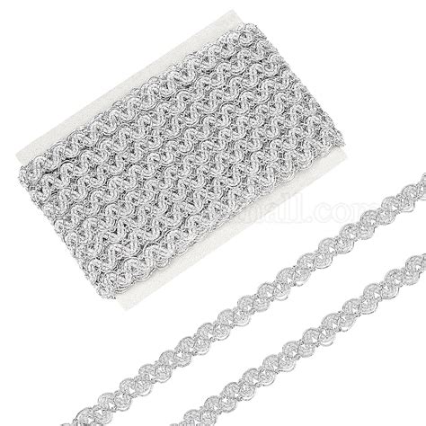 Wholesale Fingerinspire Yards Silver Metallic Braid Trim By The Yard