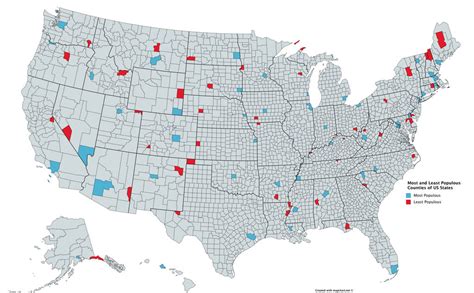 Most and Least Populous Counties of US States by dresdenfiles10 on ...