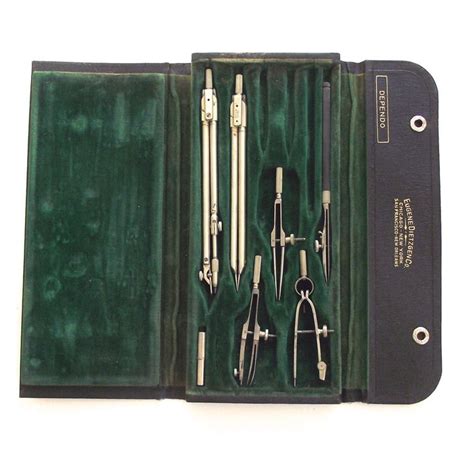 Dietzgen Drafting Set Vintage Set In Black Case Etsy Set Vintage