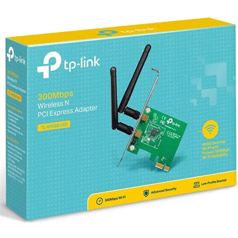 PLACA PCI E WIRELESS TP LINK TL WN881ND N 300MBPS 2 ANTENAS