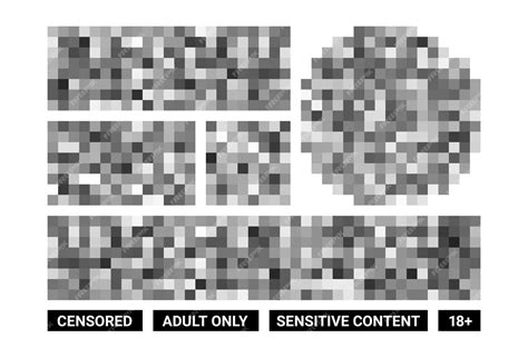 Premium Vector | Censored pixel Blur effect semi transparent texture