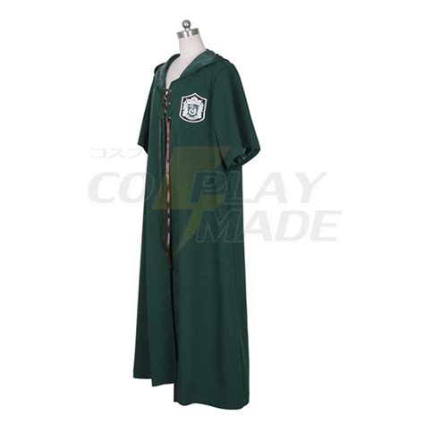 Harry Potter Quidditch Robes SLYTHERIN Cloak Cosplay Adult Costume : Cosplaymade.com