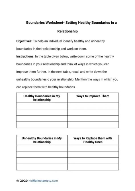 Boundaries Worksheets For Youth Printable Word Searches