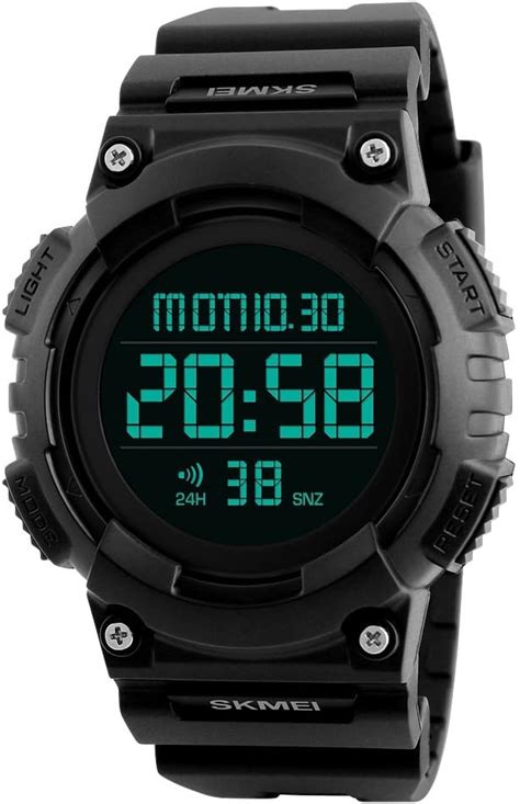 Montre Bracelet Homme Digital LED Outdoor Sport Tactique Militaire