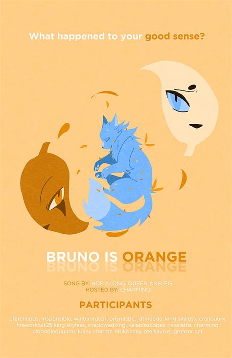 Bruno Is Orange MAP Poster Poster green Painting by Elliott Thompson ...