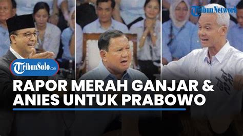 Ganjar Dan Anies Kompak Beri Nilai Jeblok Untuk Kinerja Prabowo Sebagai